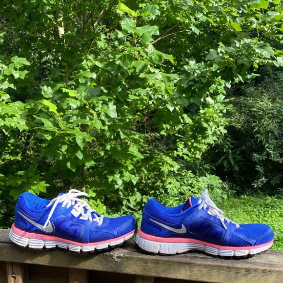 Nike Dual Fusion ST 2 Athletic Running Shoe Womens Size 6.5 454240-416 Blue Pink - Picture 12 of 12